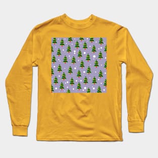 Christmas trees pattern Long Sleeve T-Shirt